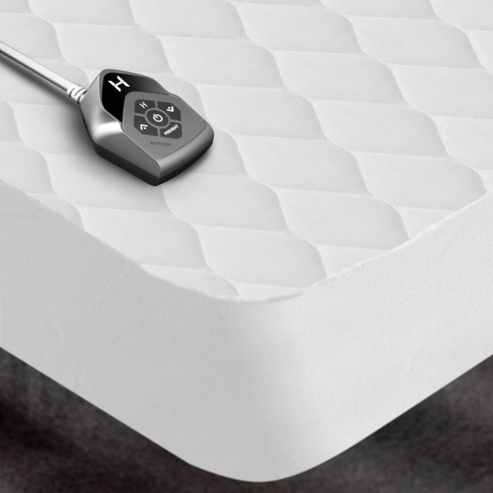 Biddeford Blankets - Biddeford Twin Electric Heated Quilted Mattress Pa White